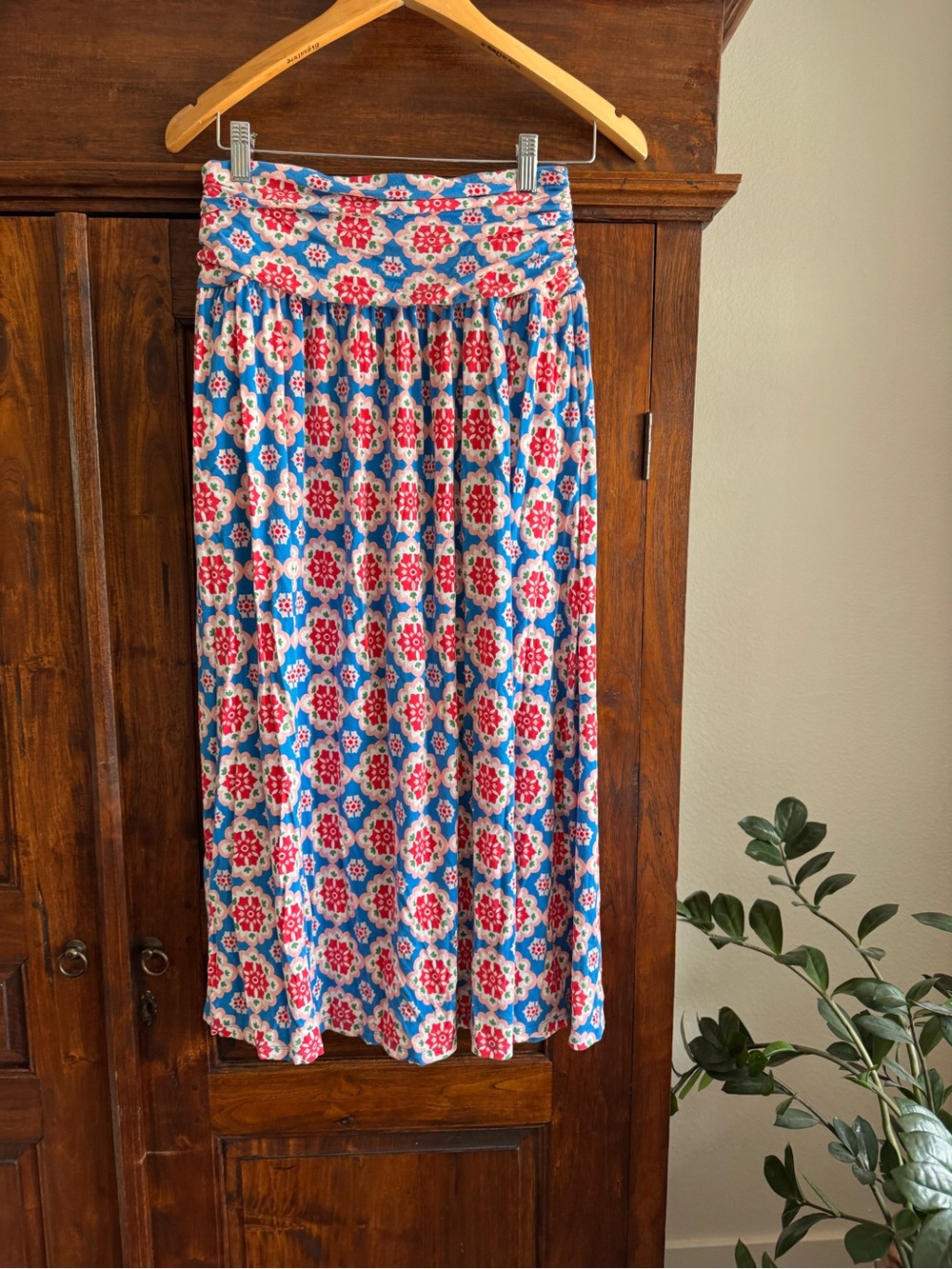 Boden Rosaline Jersey Floral Skirt 4 Petite